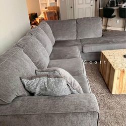 Altari Alloy Sectional Ashley Couch Brand New 