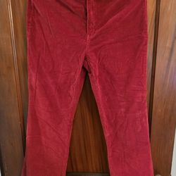 Red Corduroy Flares