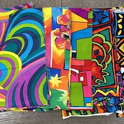 30+ (over 2 Lbs.) Colorful Quilting Cotton Strips