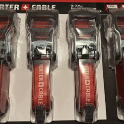 Porter Cable 1.5"X 16' Rachet Tie Down Set (4 Pc.)