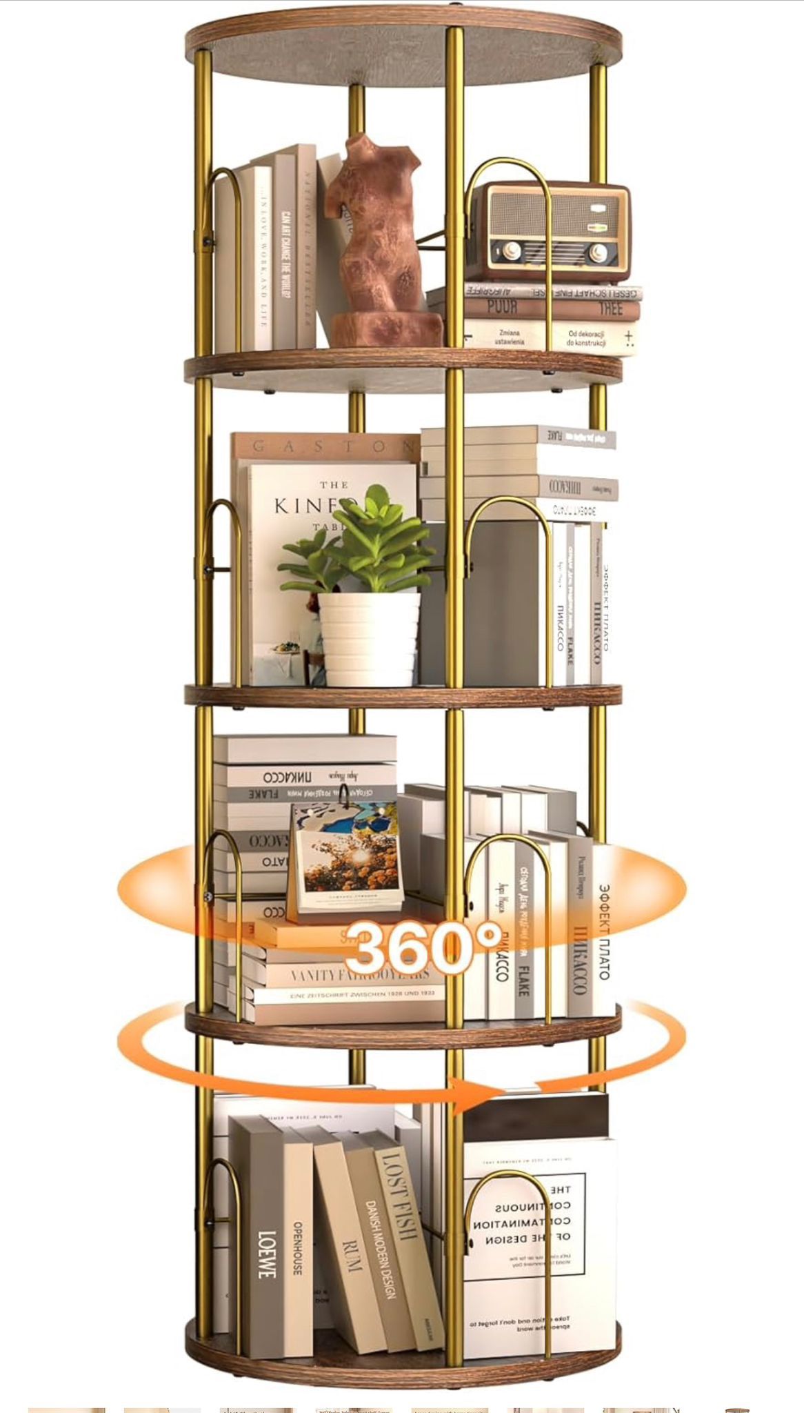 Rotating Bookshelf, Freestanding Rotating Shelf,New Products : American Fashion Style Bags On Sale