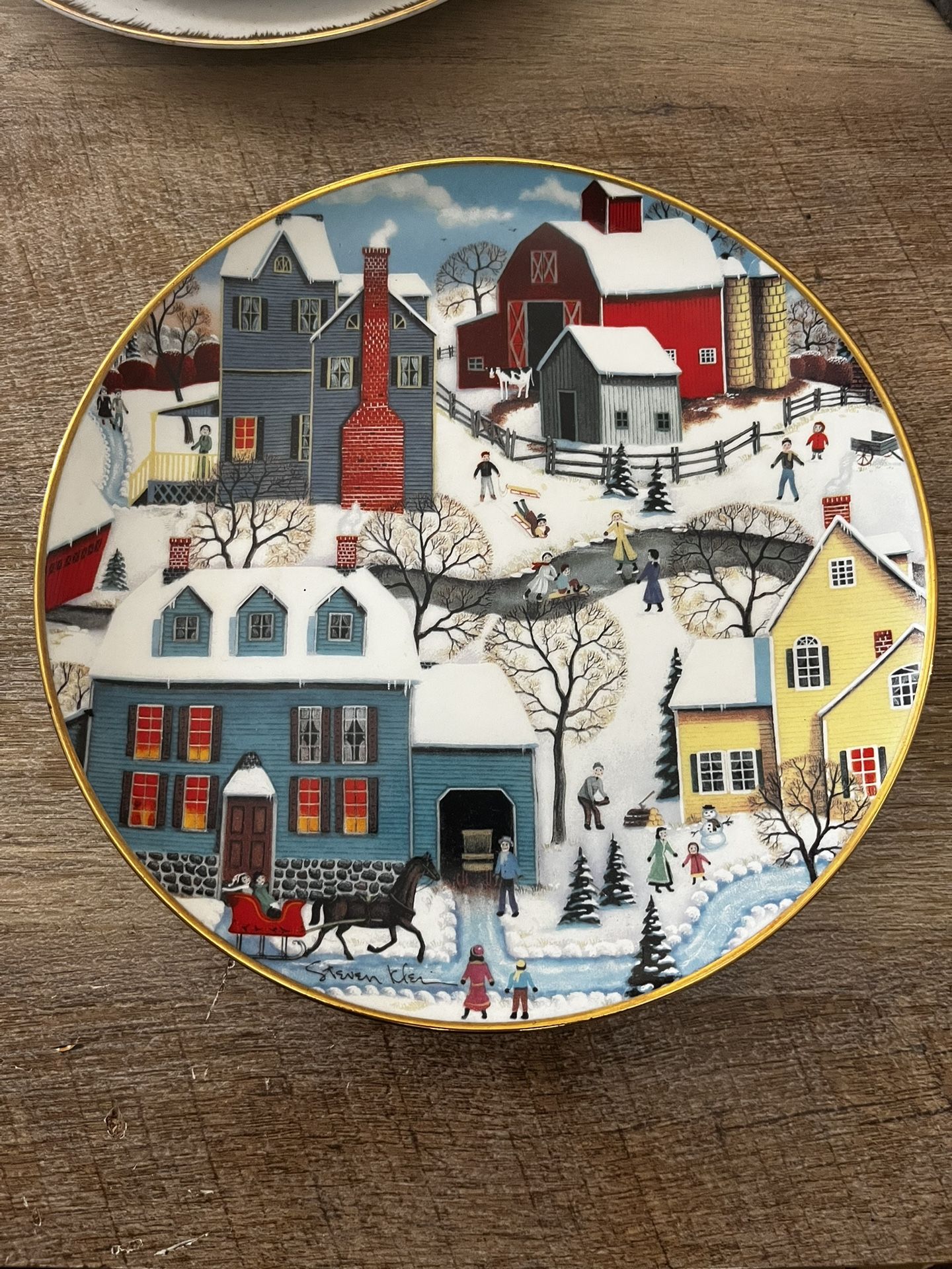 Winters Eve Collectible Plate