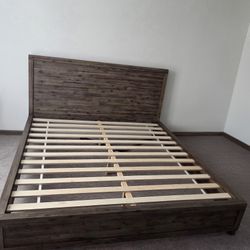King Size Bed Frame With Head Board
