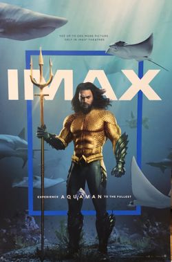 AQUAMAN Promo IMAX 13x19” Poster Original