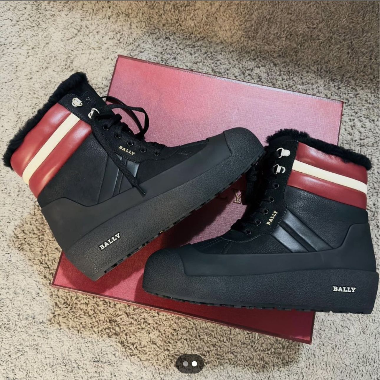 BALLY CURTON  BLACK CALF RUBBER - COATED