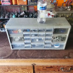 Plastic Small Parts Organizer Cabinet