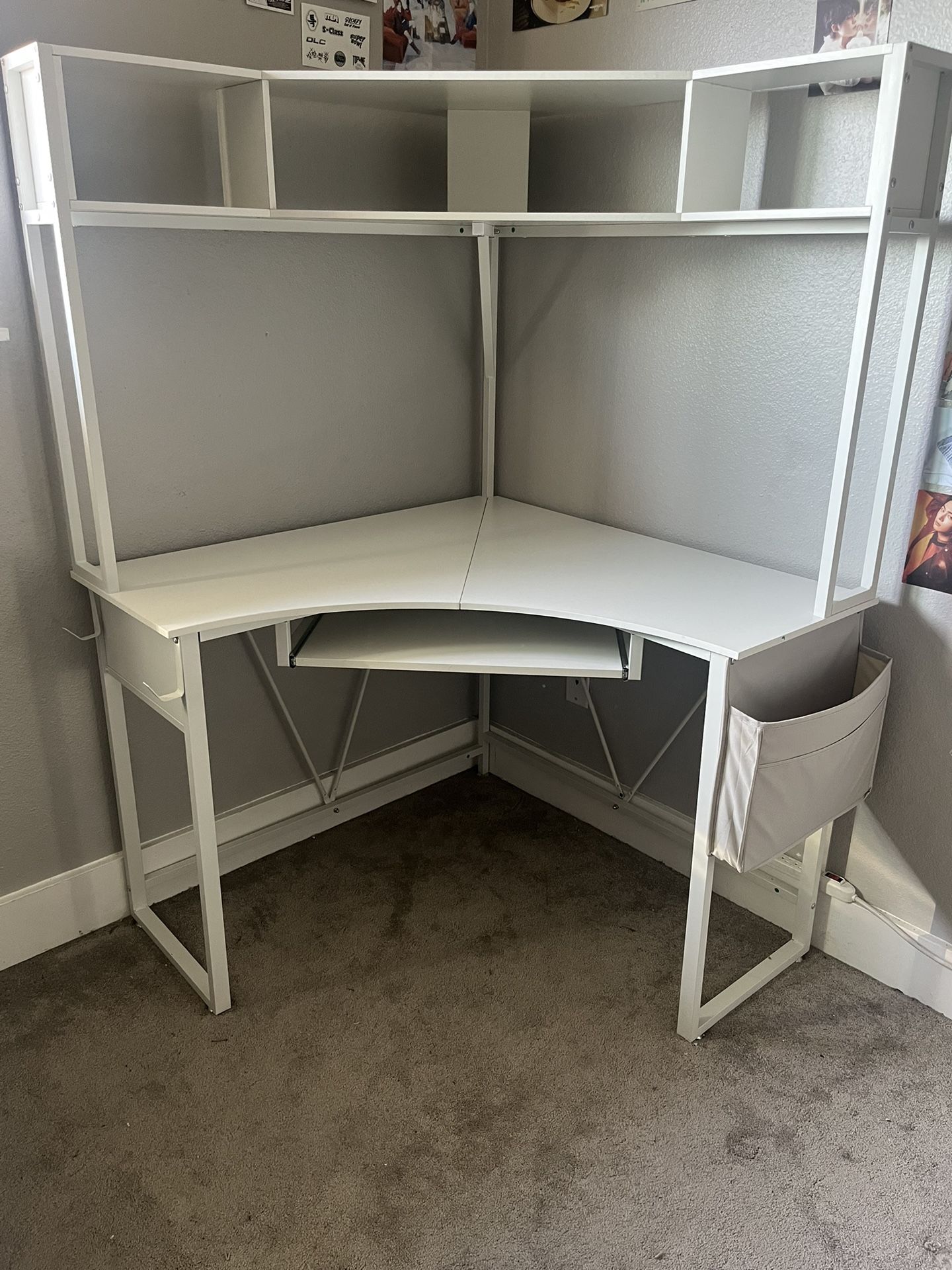 White Corner Desk