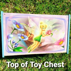 ⭐Reduced⭐ Disney TinkerBell Fairies Wooden Toy Chest