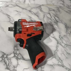 Milwaukee Stubby 1/2 M12 FUEL 550 Ft/Lbs Torque 12V Stubby 1/2 in. (Tool-Only) New Firm Price