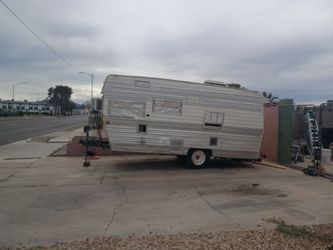 Vintage travel camper