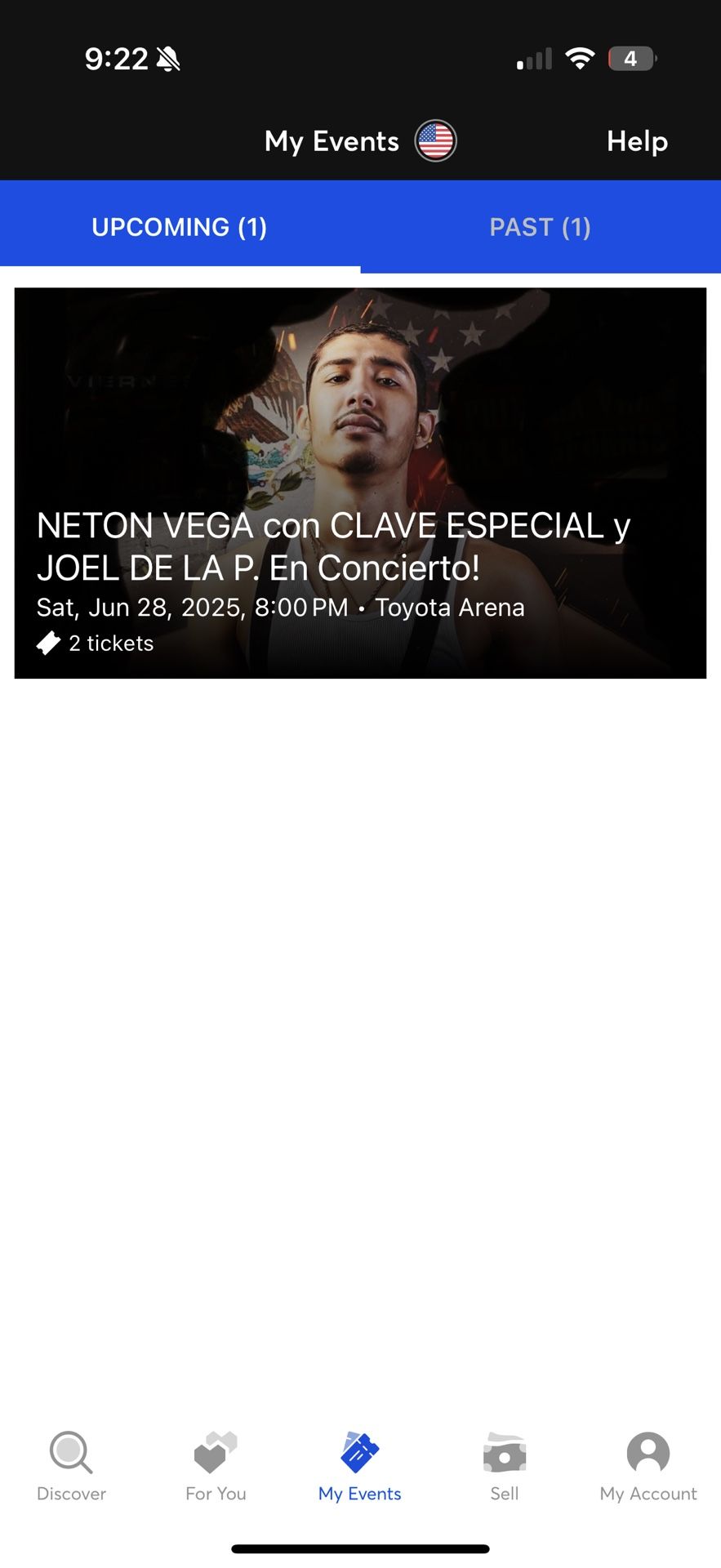 Neton Vega Tickets