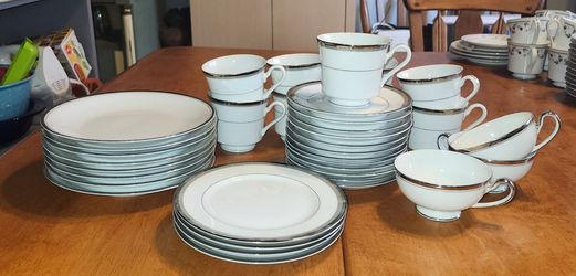 For Your Next Tea Party, Bridal Or Baby Shower, 12 Cups And Saucers, 12 Small Plates