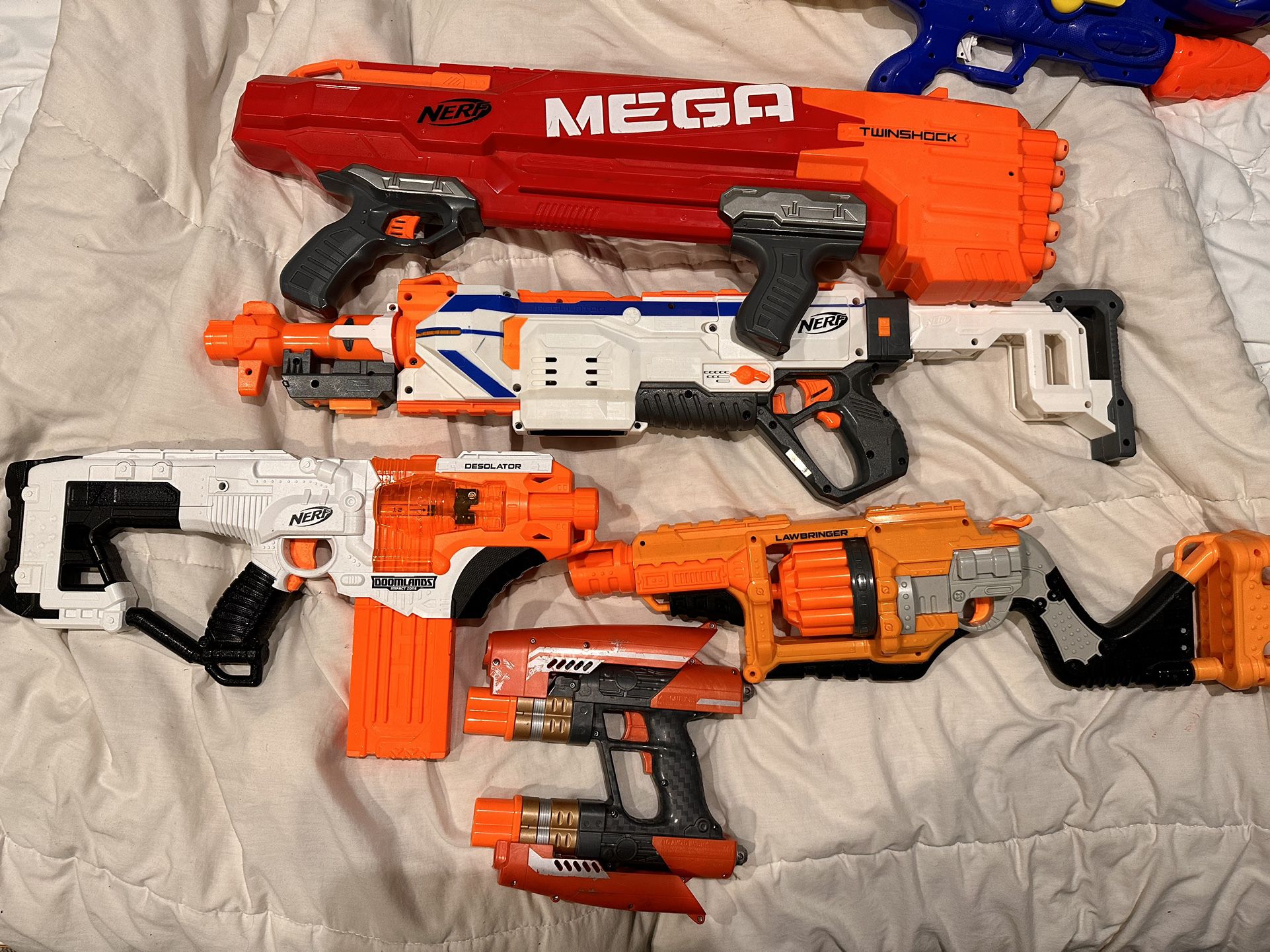 5 Nerf Guns And Water Gun