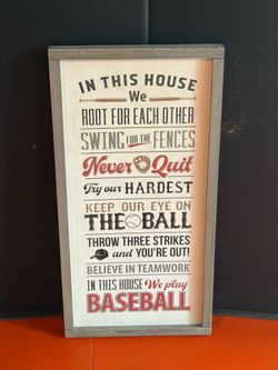 2 Baseball Signs for Room