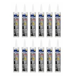 White Lightning 3006 Quick Dry 10-oz Paint and Trim White Paintable Latex Caulk 12-Pack