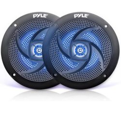 Pyle Low-Profile Waterproof Marine Speakers - 100W 4 Inch 2 Way 1 Pair Slim Style Waterproof Weather Resistant Outdoor Audio Stereo Sound @Z3-76