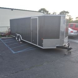 8.5x24ft Enclosed Vnose Trailer Brand New Car Truck Motorcycle Hauler Moving Storage