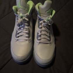 Jordan Retro 5 Bean Green Size 12