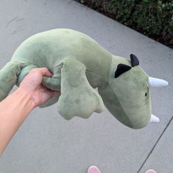 Very Cute Clean Weighted Green Dinosaur Plush Pillow, Pillowfort Target Throw Pillow, Soft & Cozy