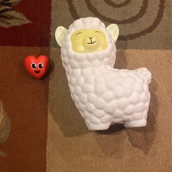 8’’ Llama Squishy 1’’ Heart Squishy