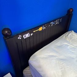 Free Crate And Barrel Brown Bed Frame