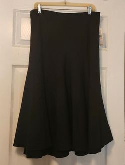 New John Paul Richard Uniform Petite Midi Length Black Skirt, Size 10P