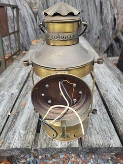 Vintage Brass Nautical Ship Lantern