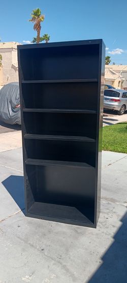 Industrial Black Metal Shelf / Tall Shelving Unit!