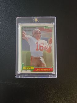 Joe Montana rookie card topps raw