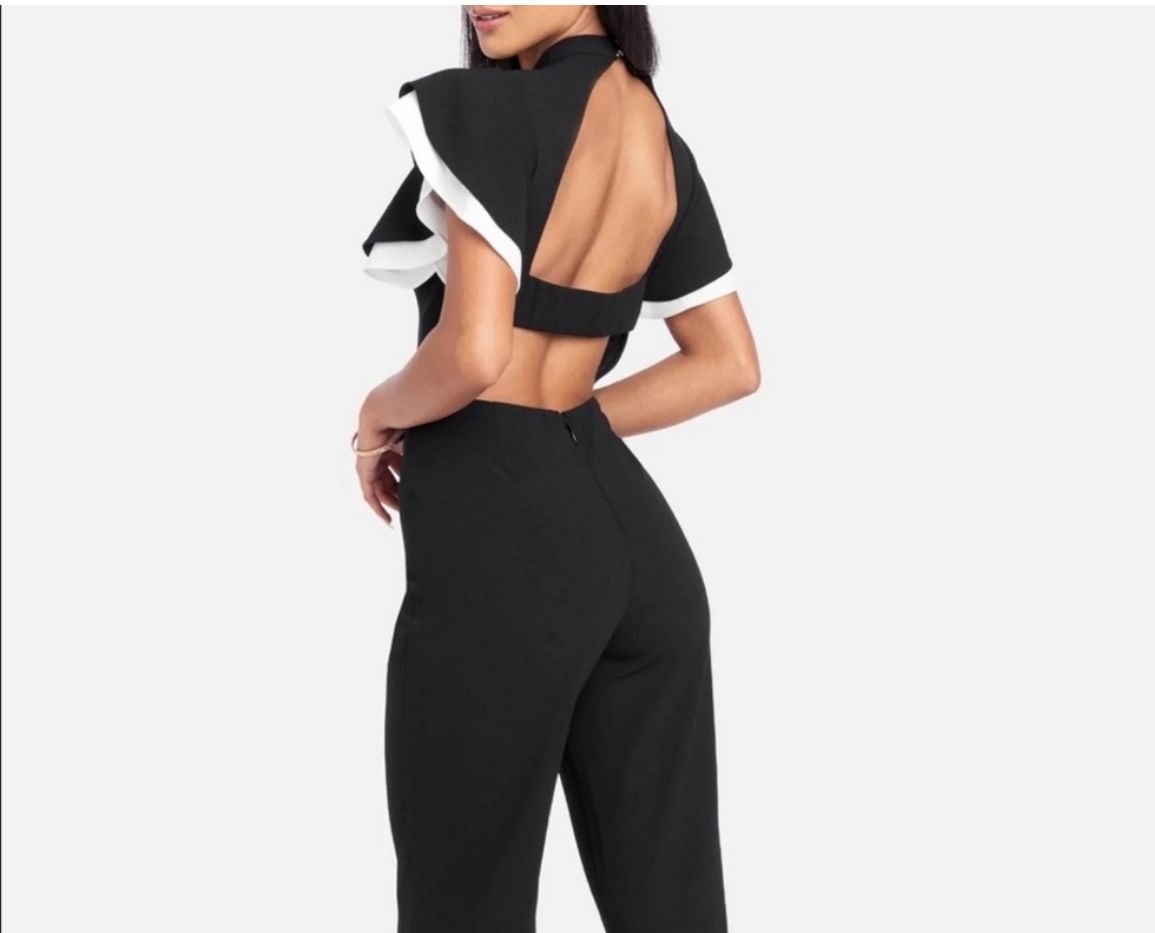 Bebe Black Jumpsuit Brand New With Tags