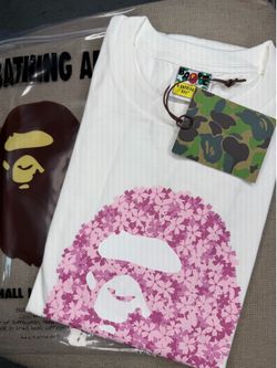 Bape Sakura White Tee Sizes S-XL Available