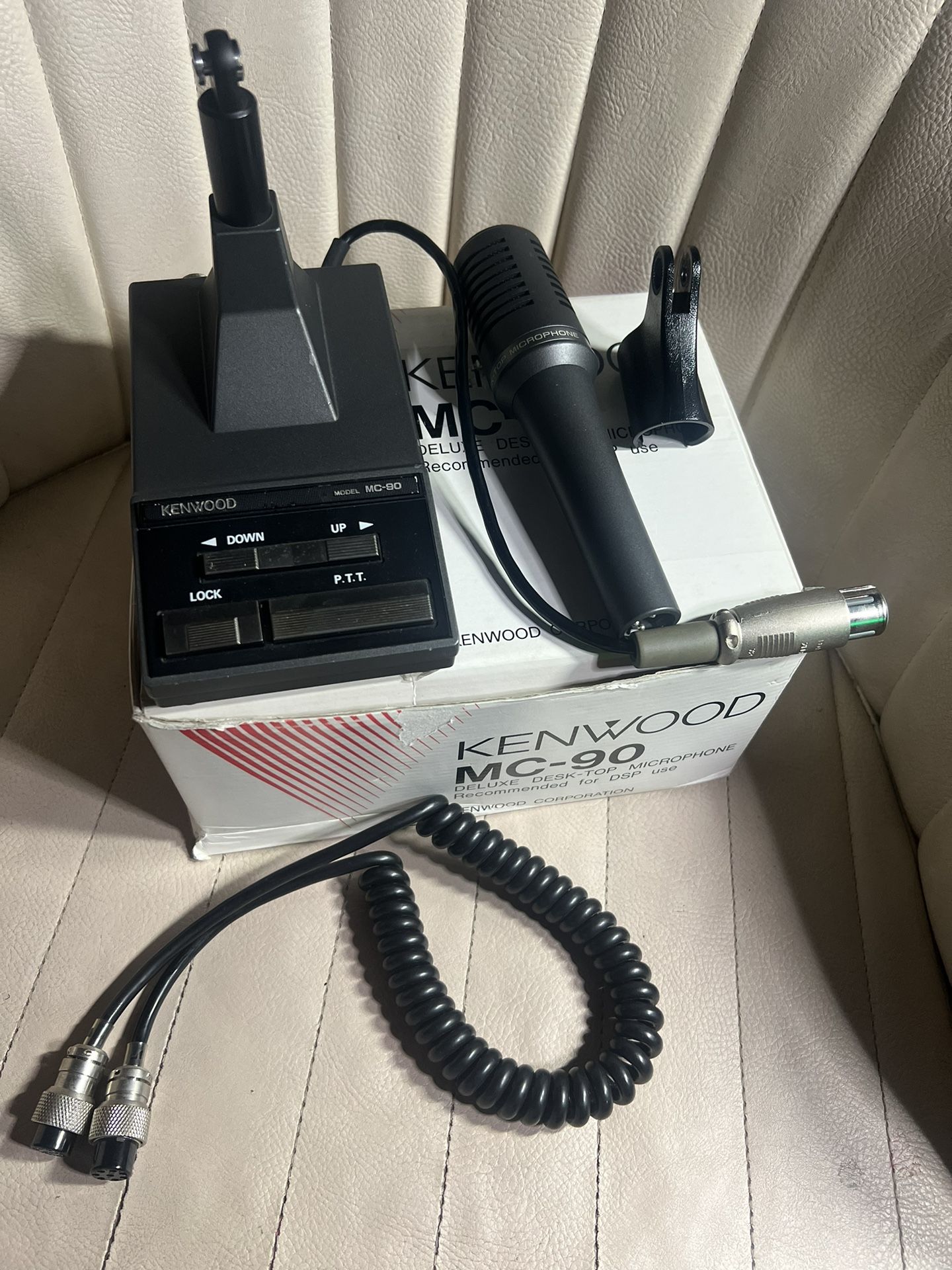 KENWOOD mc-90 卓上型マイクロフォン Kenwood Trio MC-90 Dynamic Desktop Microphone for Ham Radio