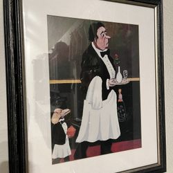 Guy Buffet Waiter With Dog Art 