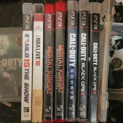 PS3 Call Of Duty, Killzone, MLB, NBA, & Mortal Kombat Games