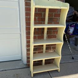 Primitive shelving unit from vintage kitchen