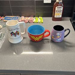 3 Coffee Mugs Unique