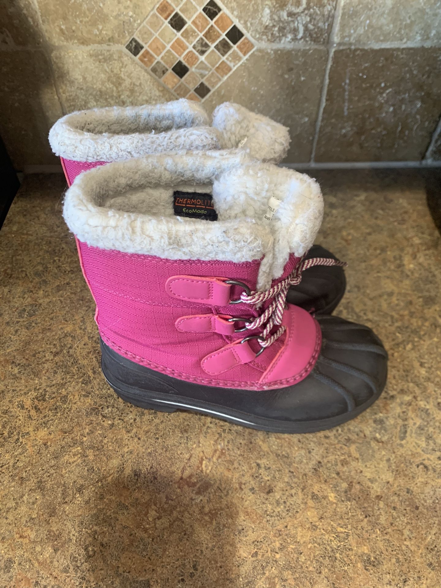 snow boots for girl size 13
