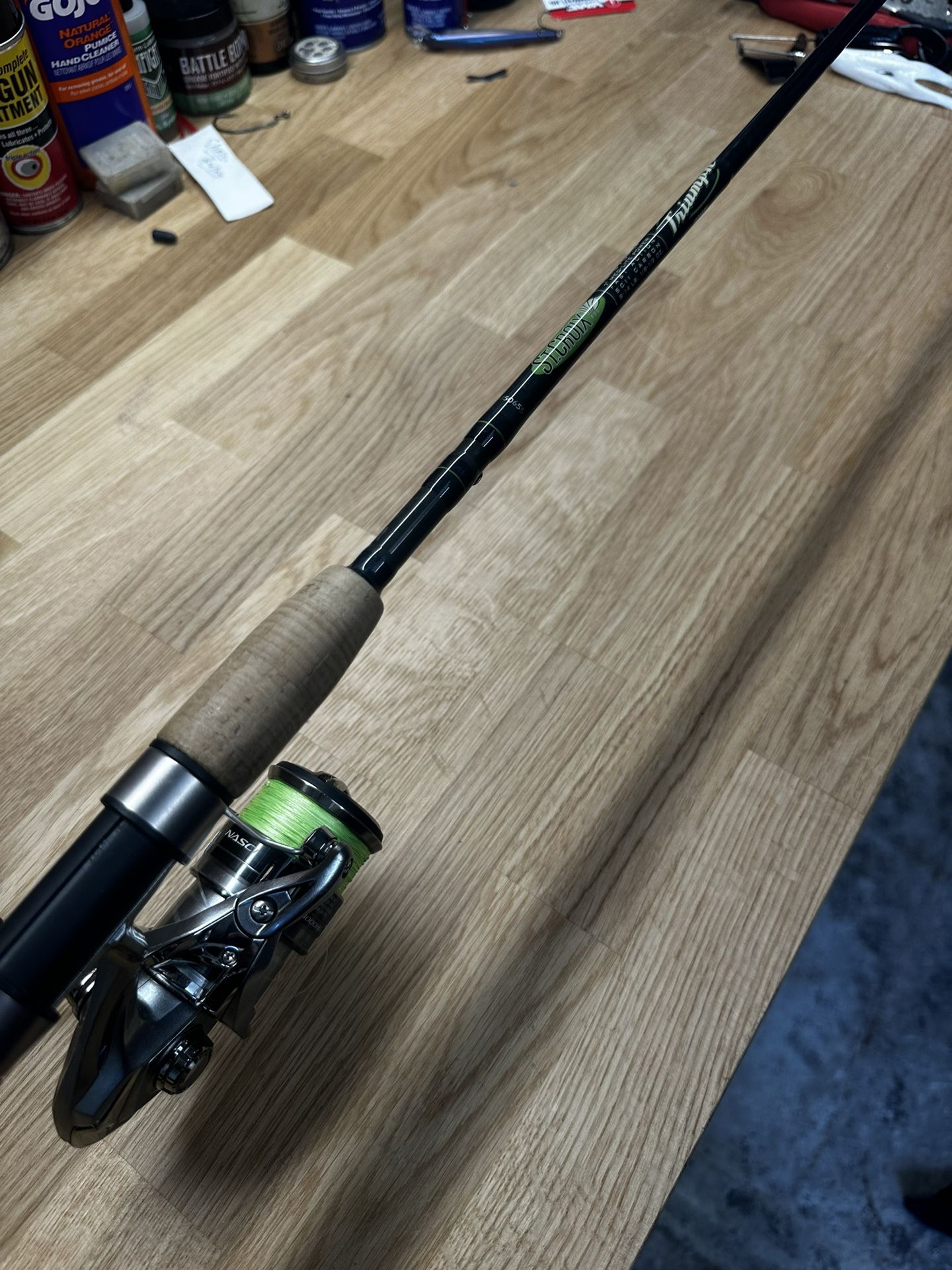 St Croix Triumph Spinning Rod with Shimano Nasci 3000 Spinning Reel for