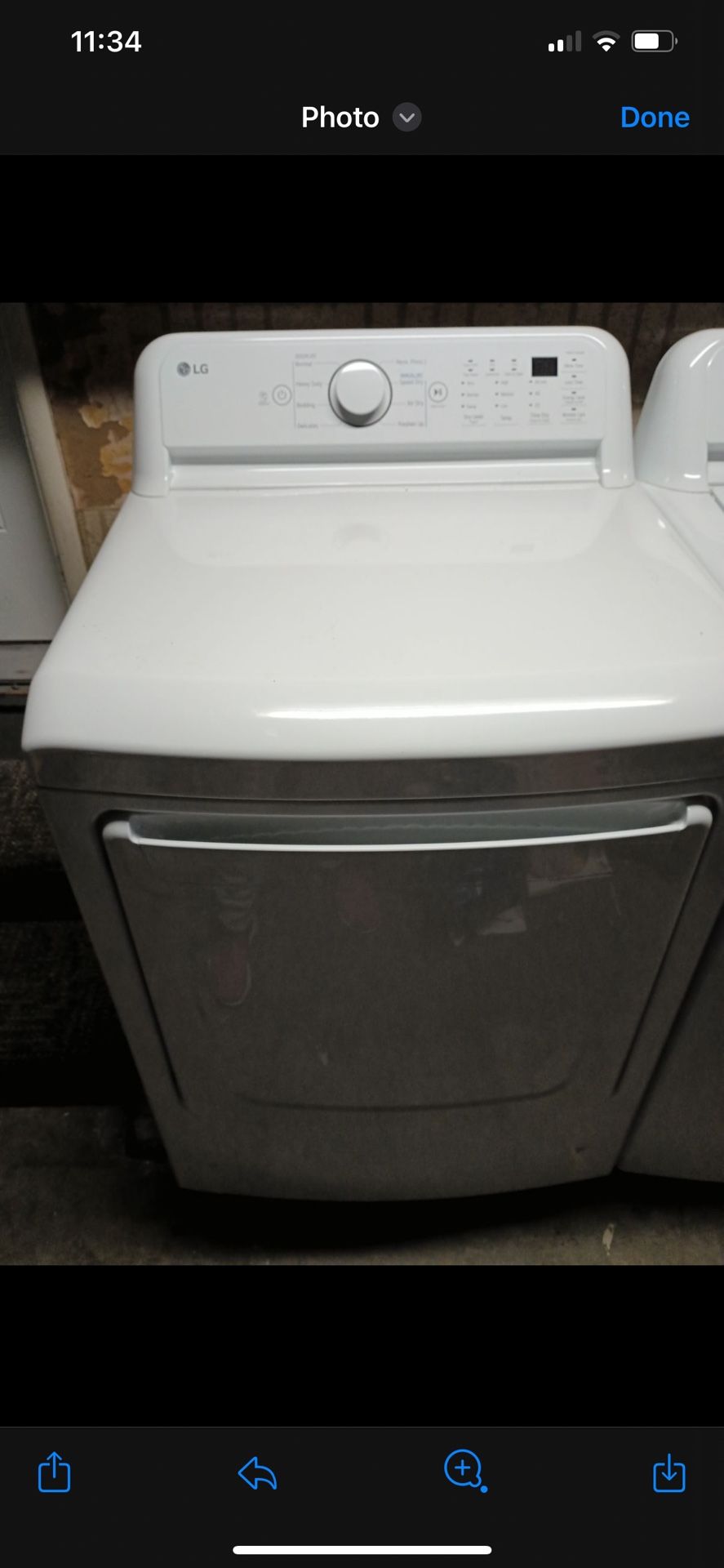 LG large Capacity Washer And Dryer.