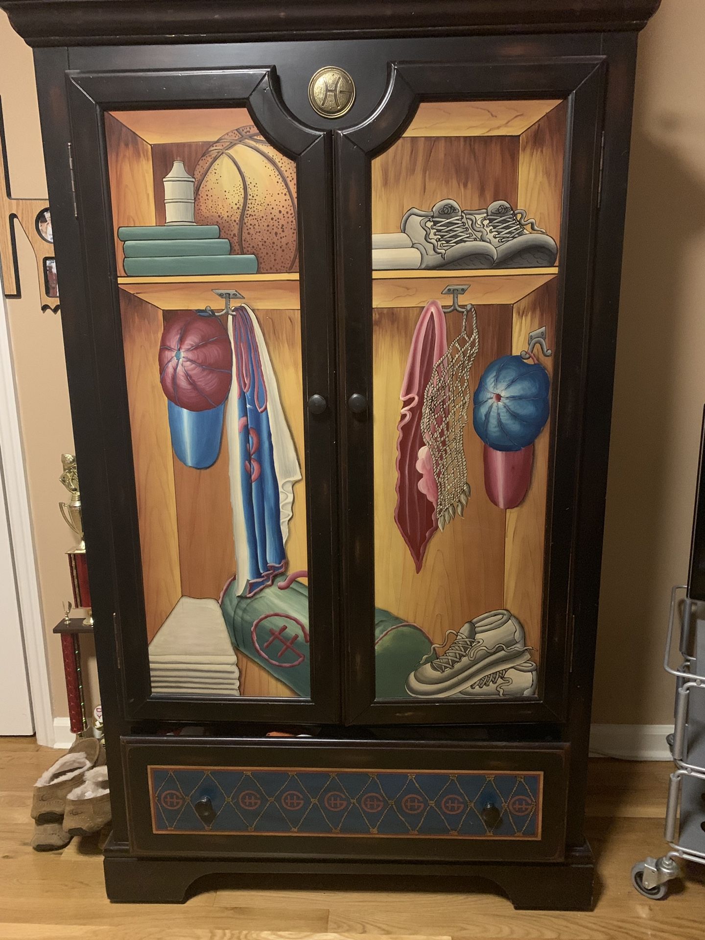 Boys bedroom Set Detailed Grant Hill Basketball Edition