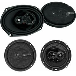 MEMPHIS AUDIO (2) PRX6903 6x9 + (2) PRX603 6.5" 3-Way Car Audio Speakers


