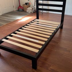 Twin Bed with Boards  