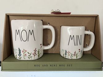 Rae Dunn Floral Mug Set