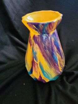 Hand painted vases