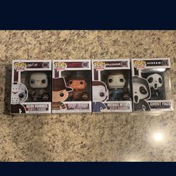 Horror Funko Pop Ghost Face Michael Myers Jason Voorhees Freddy Krueger Glow