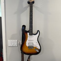 Donner DST-100S 39 Inch Full Size Electric Guitar Kit Solid Body Sunburst, Beginner Starter, with Bag, Strap, String, Cable, and picks 