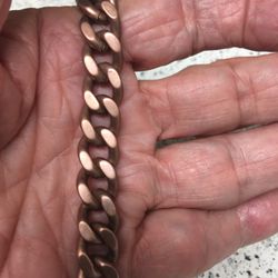 BRACELET COPPER 8 INCHES 12 Millimeters Wide