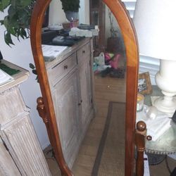 Antique Swiveling Mirror
