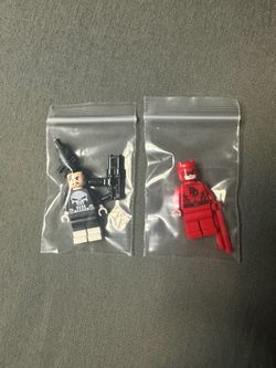 Marvel daredevil and punisher LEGO minifigures