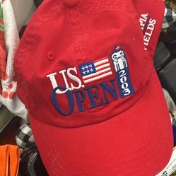 red Imperial U.S. Open 2003 Olympia Fields adjustable golf hat.  